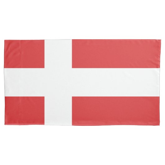 Deense vlag kussensloop (Voorkant)