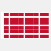 Deense vlag labels (Vel)