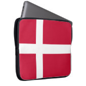 Deense vlag laptop sleeve (Voorkant Rechts)