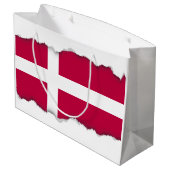Deense vlag large cadeautasje (Achterkant Gekanteld)