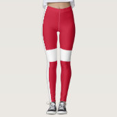 Deense vlag leggings (Voorkant)