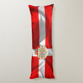 Deense vlag lichaamskussen (Achterkant (Verticaal))