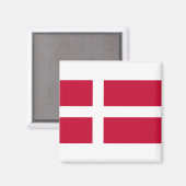 Deense vlag magneet (Voorkant / Achterkant)