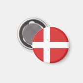 Deense vlag magneet (Voorkant / Achterkant)