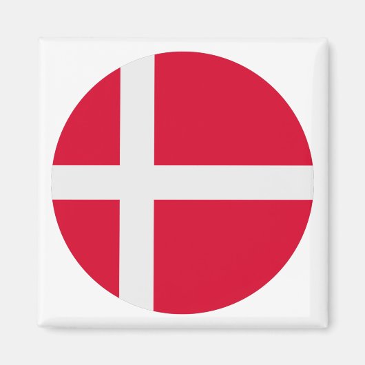 Deense vlag magneet (Voorkant)