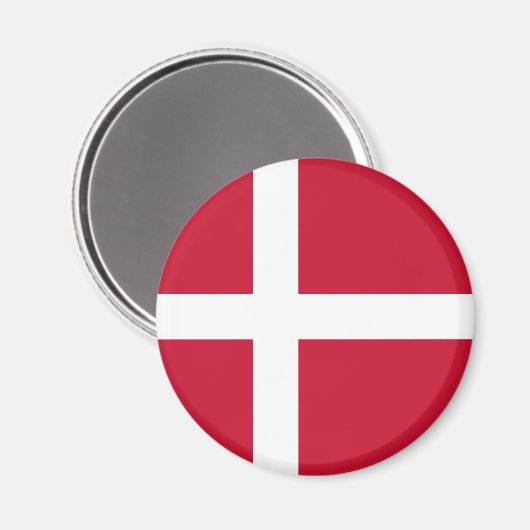 Deense vlag magneet (Voorkant / Achterkant)