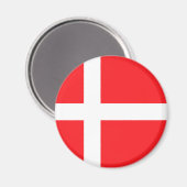 Deense vlag magneet (Voorkant / Achterkant)