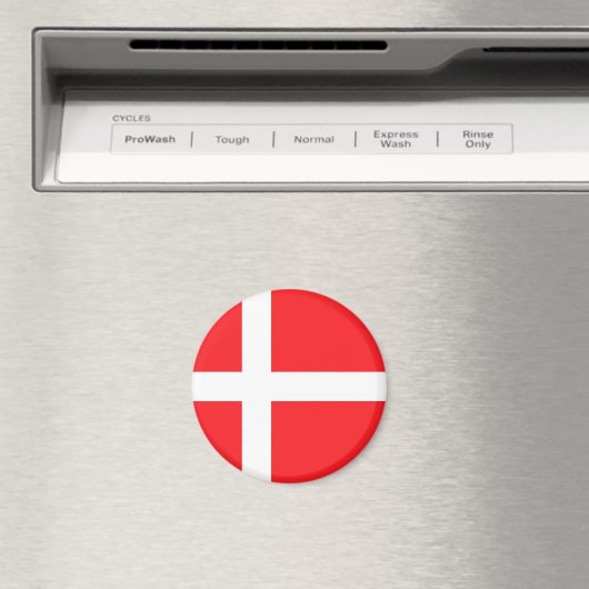 Deense vlag magneet (Insitu (Vaatwasser))