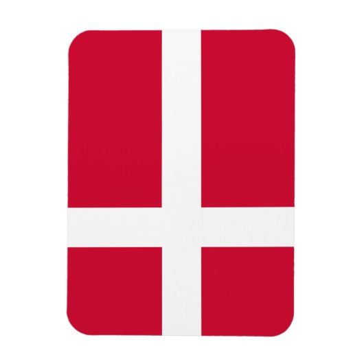 Deense vlag magneet (Verticaal)