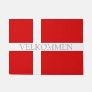 Deense vlag — Mat — Velkommen