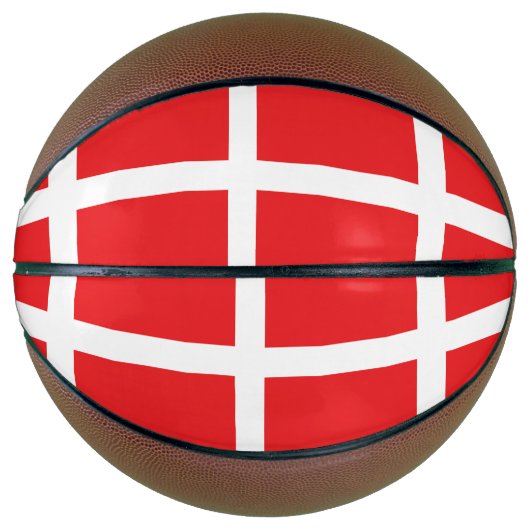 Deense vlag mini basketbal (Voorkant)