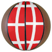 Deense vlag mini basketbal (Verticaal)