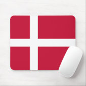 Deense vlag muismat (Met muis)