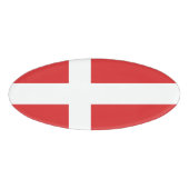 Deense vlag naambadge (Voorkant)