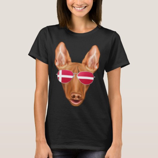 Deense Vlag Oud-Engelse Schaapshond Hond Denemarke T-shirt (Voorkant)
