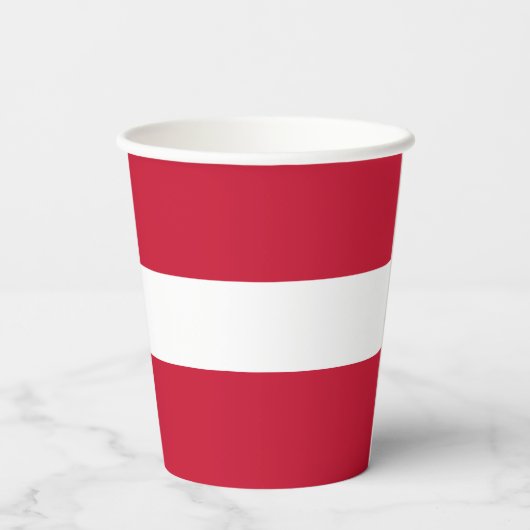 Deense vlag papieren bekers (Achterkant)