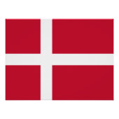 Deense vlag perfect poster (Voorkant)