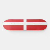 Deense vlag persoonlijk skateboard (Horizontaal)