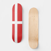 Deense vlag persoonlijk skateboard (Voorkant)