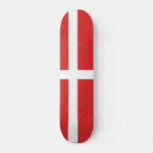 Deense vlag persoonlijk skateboard (Voorkant)