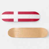 Deense vlag persoonlijk skateboard (Horizontaal)