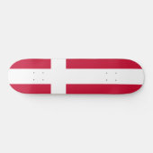 Deense vlag persoonlijk skateboard (Horizontaal)