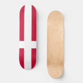 Deense vlag persoonlijk skateboard (Voorkant)