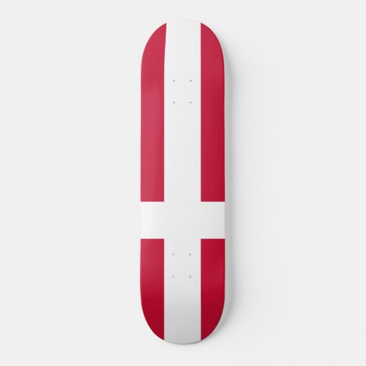Deense vlag persoonlijk skateboard (Voorkant)