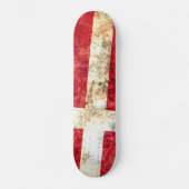 Deense vlag persoonlijk skateboard (Voorkant)