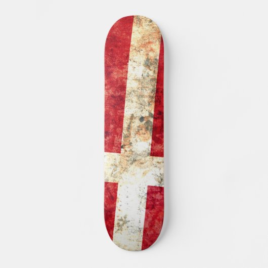 Deense vlag persoonlijk skateboard (Voorkant)