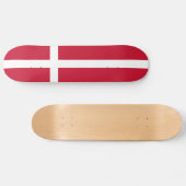 Deense vlag persoonlijk skateboard (Horizontaal)