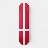 Deense vlag persoonlijk skateboard (Voorkant)