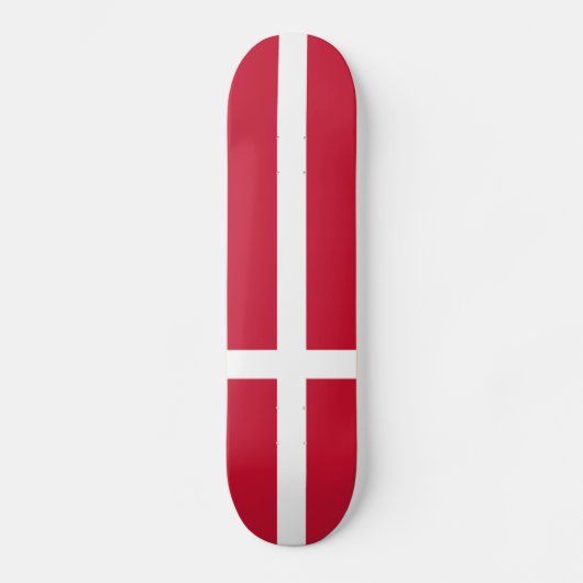 Deense vlag persoonlijk skateboard (Voorkant)