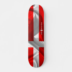 Deense vlag persoonlijk skateboard