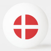 Deense vlag pingpongbal (Achterkant)