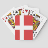 Deense vlag pokerkaarten (Achterkant)