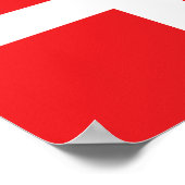 Deense vlag poster (Hoek)