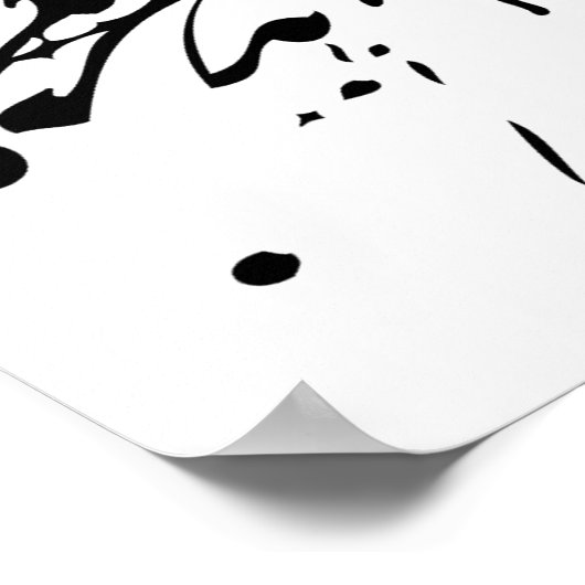 Deense vlag poster (Hoek)