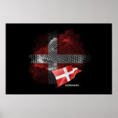 Deense vlag poster (Voorkant)