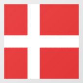 Deense vlag raamsticker (Vel)