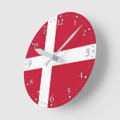 Deense vlag ronde klok (Hoek)