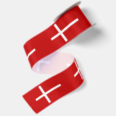 Deense vlag satijnen lint (Achterkant)