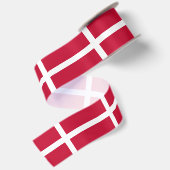 Deense vlag satijnen lint (Achterkant)