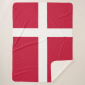 Deense vlag sherpa deken (Voorkant)