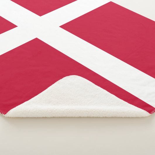 Deense vlag sherpa deken (3/4)