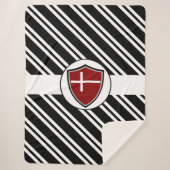 Deense vlag sherpa deken (Voorkant)