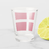 Deense vlag shot glas (Achterkant)