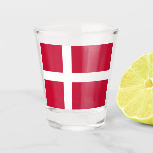 Deense vlag shot glas