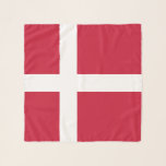 Deense vlag sjaal<br><div class="desc">Patriottische vlag van Denemarken.</div>