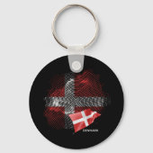 Deense vlag sleutelhanger (Achterkant)